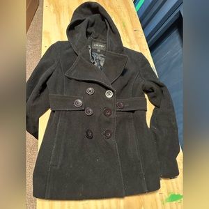 Black Pea Coat Womens 10